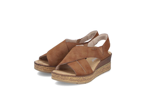 Dámske sandále Rieker 63782-24 hnedá