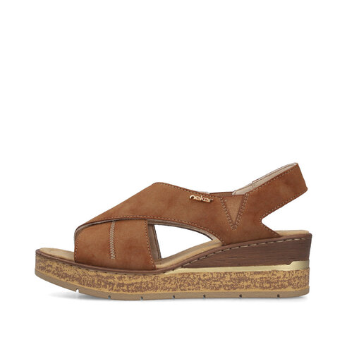 Dámske sandále Rieker 63782-24 hnedá