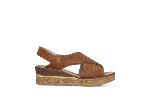 Dámske sandále Rieker 63782-24 hnedá