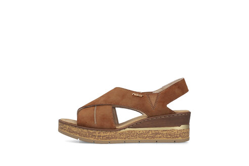 Dámske sandále Rieker 63782-24 hnedá