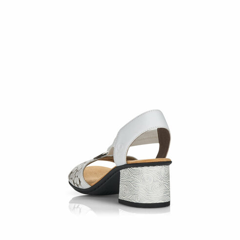 Dámske sandále Rieker 64677-80 biele