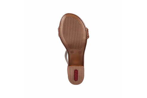 Dámske sandále Rieker 64690-24 hnedé