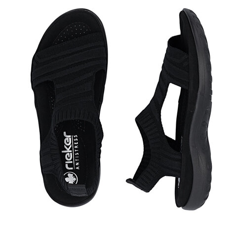 Dámske sandále Rieker 64850-00 čierna