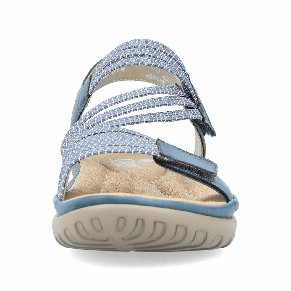 Rieker Damen-Sandale 64878 In Nussbraun – Bequeme Riemchensandale Mit Klettverschluss