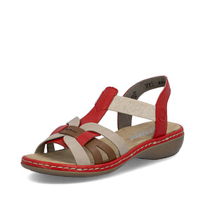 Dámske sandále Rieker 65918-33 červená