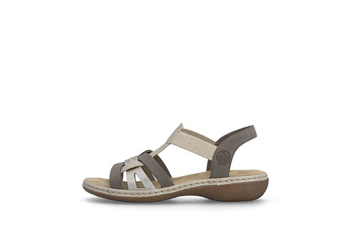 Dámske sandále Rieker 65918-64 šedá