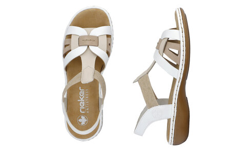 Dámske sandále Rieker 65918-81 biela
