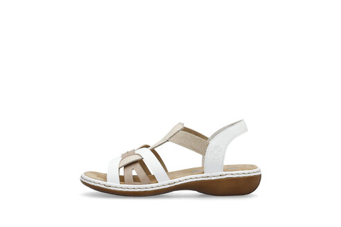 Dámske sandále Rieker 65918-81 biela