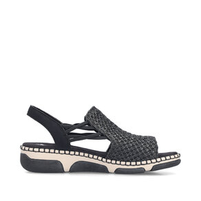 Dámske sandále Rieker 66241-00 čierna