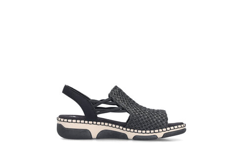 Dámske sandále Rieker 66241-00 čierna