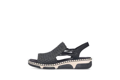 Dámske sandále Rieker 66241-00 čierna