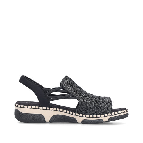 Dámske sandále Rieker 66241-00 čierna