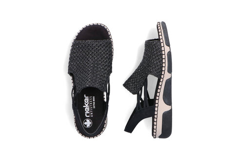 Dámske sandále Rieker 66241-00 čierna