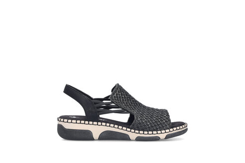 Dámske sandále Rieker 66241-00 čierna