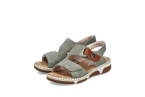 Dámske sandále Rieker 66280-52 zelená