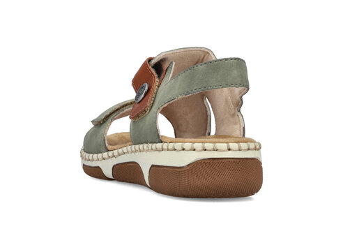 Dámske sandále Rieker 66280-52 zelená