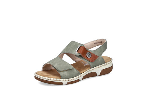 Dámske sandále Rieker 66280-52 zelená