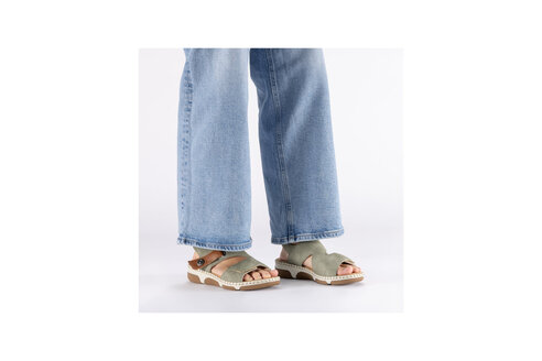 Dámske sandále Rieker 66280-52 zelená