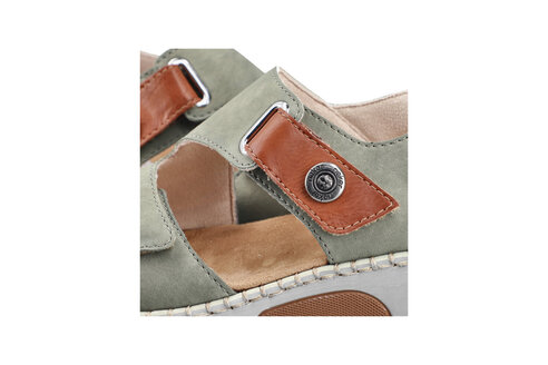 Dámske sandále Rieker 66280-52 zelená