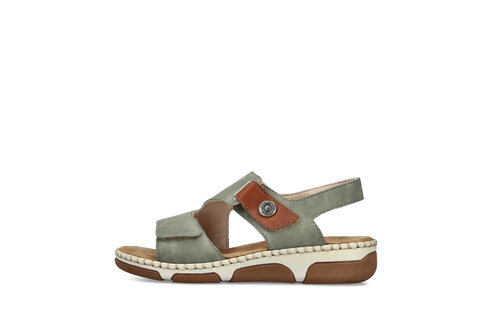 Dámske sandále Rieker 66280-52 zelená