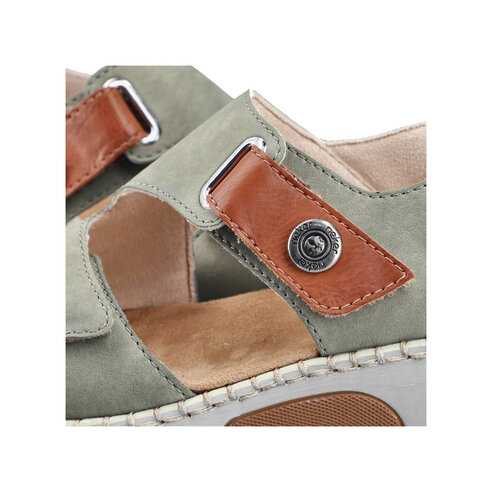 Dámske sandále Rieker 66280-52 zelená