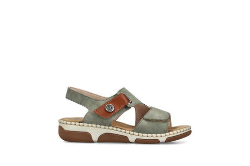 Dámske sandále Rieker 66280-52 zelená