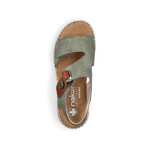 Dámske sandále Rieker 66280-52 zelená