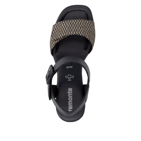 Dámske sandále Rieker D1K51-04 čierna