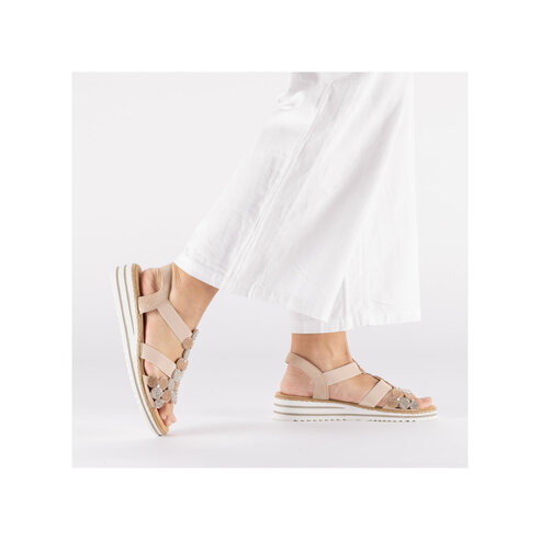 Dámske sandále Rieker V0613-90 ružová