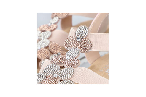 Dámske sandále Rieker V0613-90 ružová