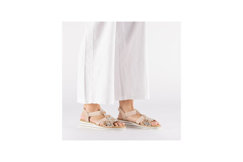 Dámske sandále Rieker V0613-90 ružová