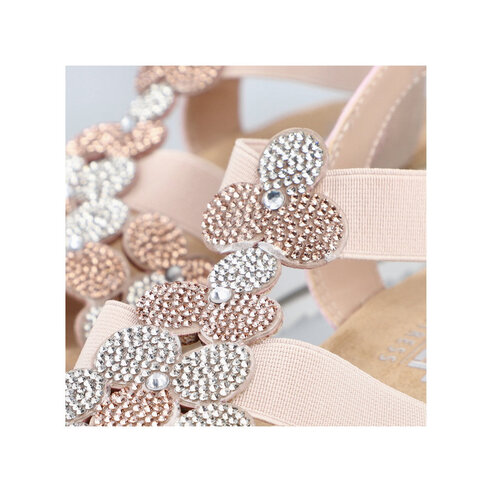 Dámske sandále Rieker V0613-90 ružová