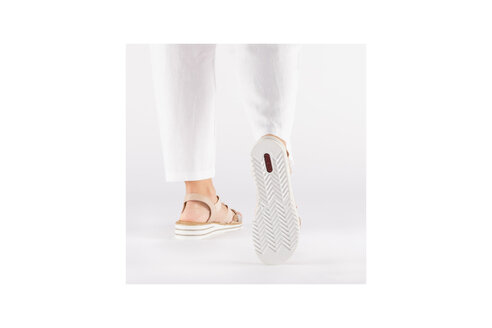 Dámske sandále Rieker V0613-90 ružová