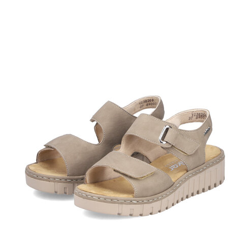 Dámske sandále Rieker V1382-64 béžová