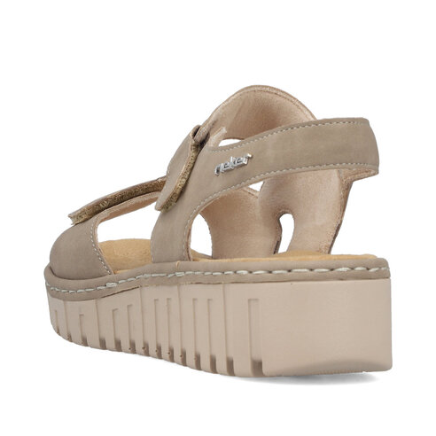 Dámske sandále Rieker V1382-64 béžová