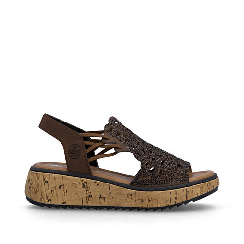 Dámske sandále Rieker V1765-24 hnedá