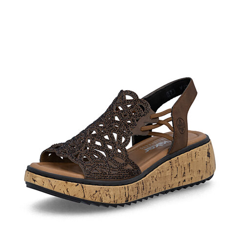 Dámske sandále Rieker V1765-24 hnedá