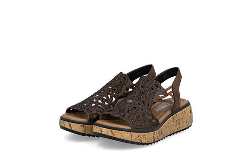 Dámske sandále Rieker V1765-24 hnedá
