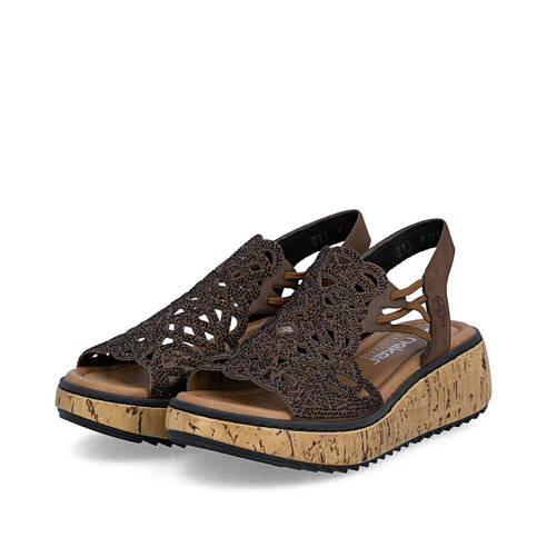 Dámske sandále Rieker V1765-24 hnedá