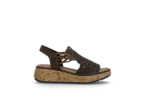 Dámske sandále Rieker V1765-24 hnedá