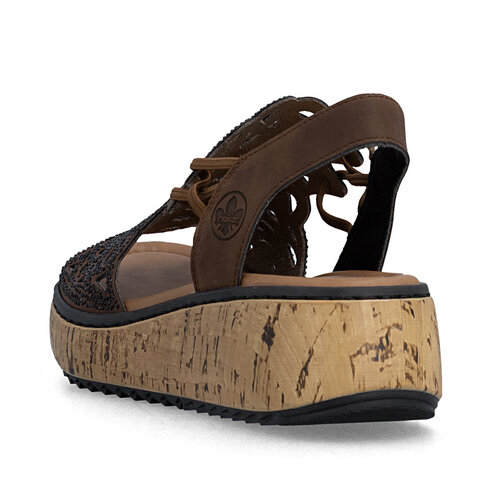 Dámske sandále Rieker V1765-24 hnedá