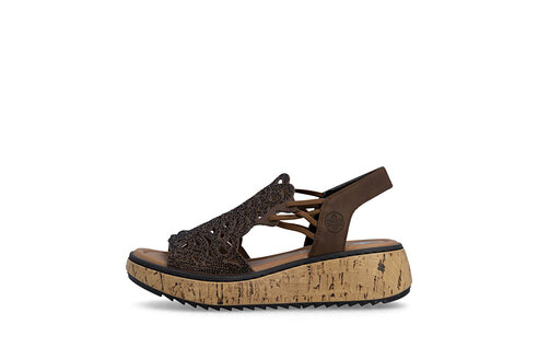 Dámske sandále Rieker V1765-24 hnedá