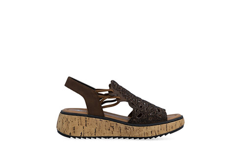 Dámske sandále Rieker V1765-24 hnedá
