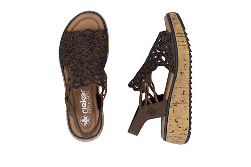 Dámske sandále Rieker V1765-24 hnedá