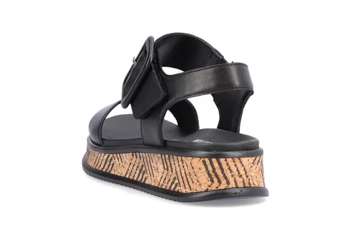 Dámske sandále Rieker W0800-00 čierna