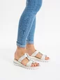 Dámske šľapky Ara 47206-13 biela káva