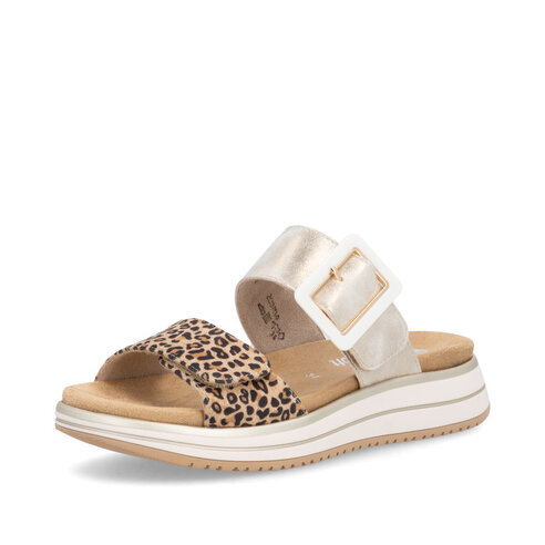 Dámske šľapky Remonte D1J61-91 zlatá