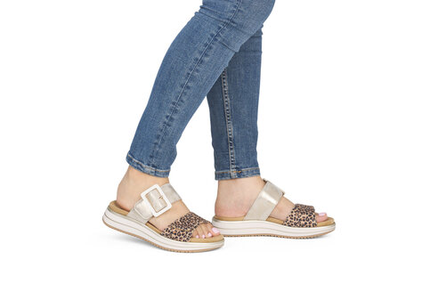 Dámske šľapky Remonte D1J61-91 zlatá