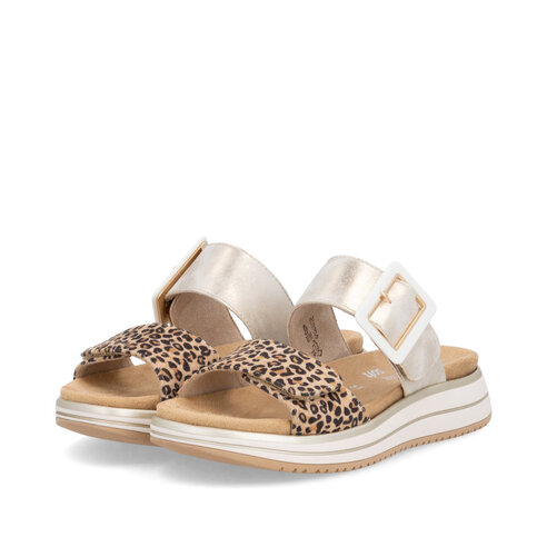 Dámske šľapky Remonte D1J61-91 zlatá