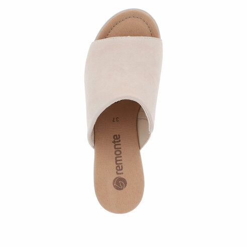 Dámske šľapky Remonte R8752-60 biela káva